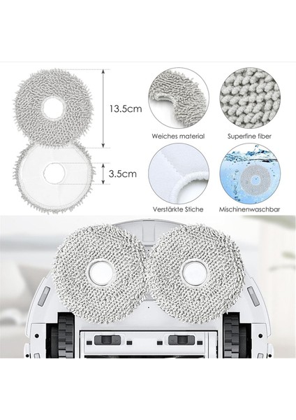 Ecovacs Deebo T20 Omnı T20E Omnı Turbo Seri Serisi Robot Vagum Ana Fırça Pot Pad Toz Çanta Aksesuarları (Yurt Dışından) indirimleri
