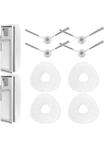Narwal J4 Yan Fırça Paspas Bezleri Rag Entegre Filtre Çantası Robot Vakumları Aksesuarları Yedek Parça Değiştirme (Yurt Dışından)
