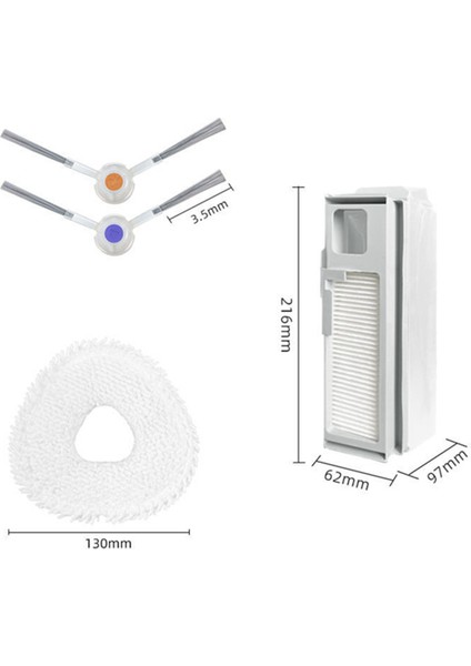 Narwal J4 Yan Fırça Paspas Bezleri Rag Entegre Filtre Çantası Robot Vakumları Aksesuarları Yedek Parça Değiştirme (Yurt Dışından) fiyatları