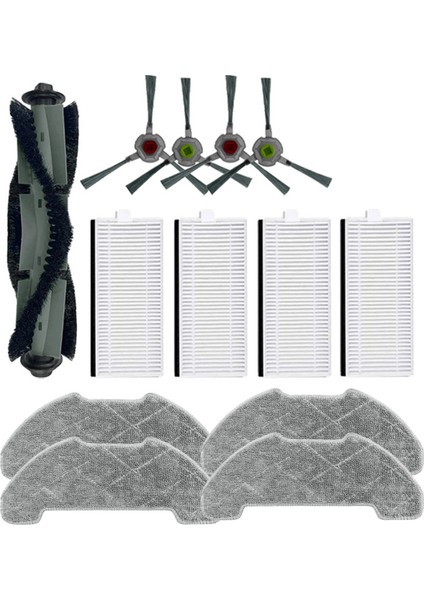 Airrobo P30 Robot Vakum Aksesuarları Için Pasploth Hepa Filtre Ana Yan Fırça Parçaları (Yurt Dışından)