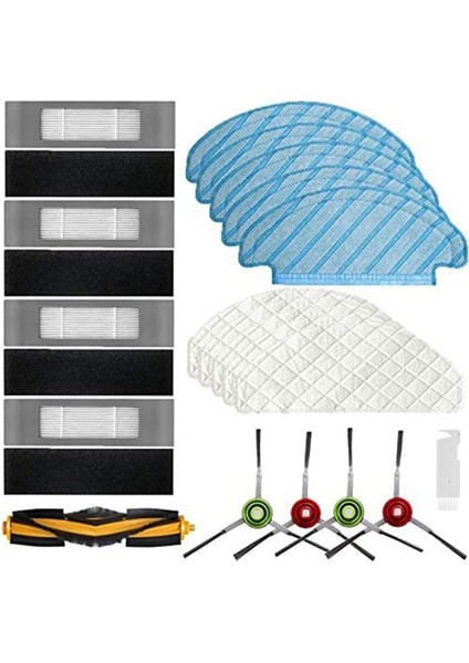 Ecovacs Deebot T9 Aıvı T8 Aıvı N8 Pro Serisi Robot Vakum Süpürge Ana Yan Fırça Hepa Filtre Mop Kumaş Parçaları (Yurt Dışından)