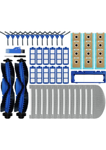 Eufy G40 Hibrid / Hibrid+ Robot Vakum Süpürge Ana Yan Fırça Kapağı Mop Bez Paçavraları Hepa Filtre Tuz Torbaları Parçalar (Yurt Dışından)