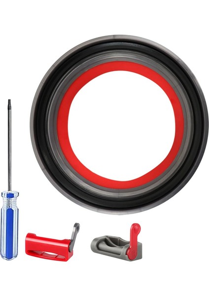 Toz Bölmesi Kova Üst Sabit Sızdırmazlık Halkası Dyson V10 SV12 Vakum Süpürge Toz Kovası Kir Kupası Parçaları (Yurt Dışından)