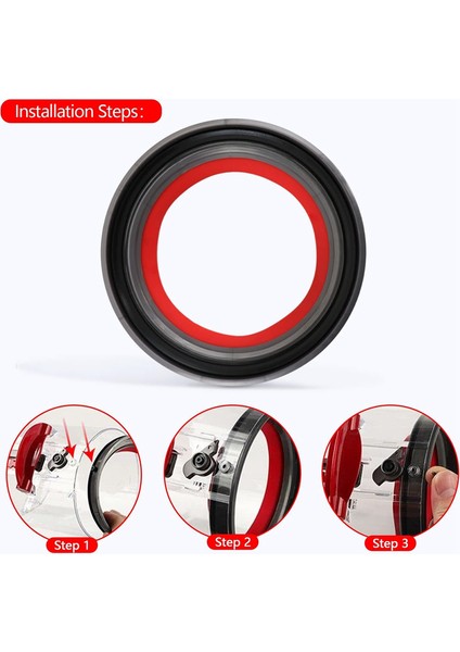 Toz Bölmesi Kova Üst Sabit Sızdırmazlık Halkası Dyson V10 SV12 Vakum Süpürge Toz Kovası Kir Kupası Parçaları (Yurt Dışından) fiyatları