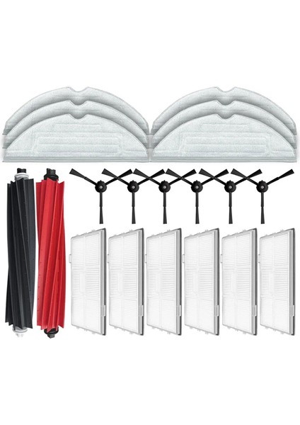 Roborock S8, S8 Plus Robot Vakum Süpürücü Ana Yan Fırça Hepa Filtre Mop Bez Toz Torbası Yedek Parçalar Aksesuarlar (Yurt Dışından)