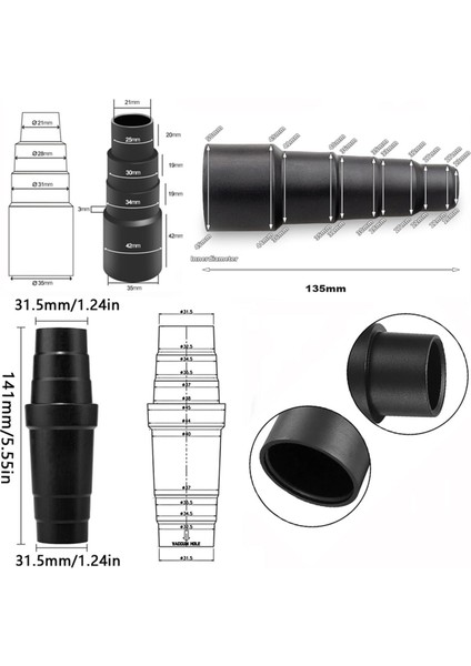 3 Hortum Adaptör Paketi Evrensel - Vakum Süpüreci Adaptör Kauçuk, Vakum Süpüreci Adaptörü - Hortum Redüktör (Yurt Dışından) fırsatları