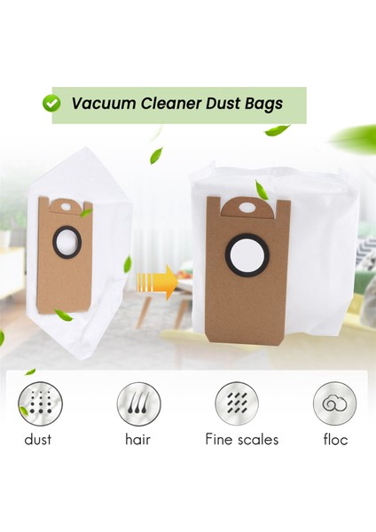 10 Pcs Yedek Toz Torbaları Koleksiyonu Xiaomi Viomi S9 Robot Vakum Süpürge Parçaları Için Çöp Çanta Aksesuarları (Yurt Dışından) fırsatları