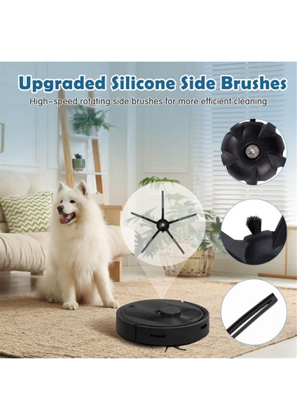 Roborock Q5 / Q5+ Plus Robot Vakum Için Uyumlu Değiştirme Aksesuarları Kiti, Ana Fırçalar Hepa Filtreleri Yan Fırçalar (Yurt Dışından) indirimleri