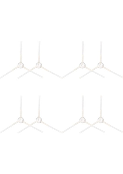 Tefal Rowenta Için 8 Pcs Yan Fırça X-Plorer Serie 95 RG7975WH RG7987WH Robotik Vakum Süpürge Yedek (Yurt Dışından)