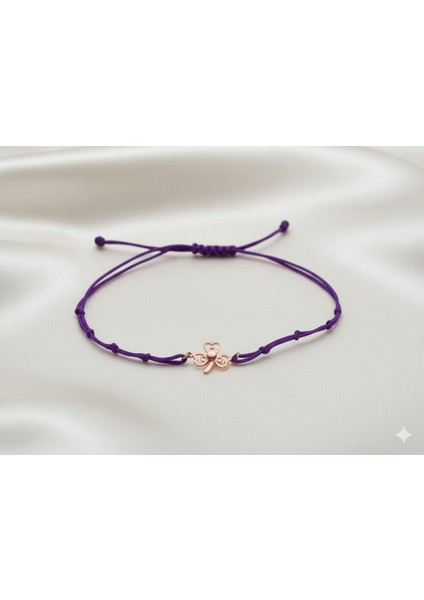 Yonca Altın Ipli Bileklik