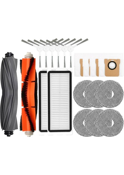 20PCS Dreame Bot L20 ULTRA/X20 Pro Robot Ana Yan Fırça Hepa Filtre Mop Toz Çantası Vakum Süpürge (Yurt Dışından)