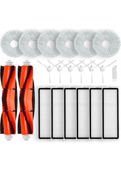 Xiaomi Robot Vakum S10+ / S10 Plus Aksesuarlar Ana Yan Fırça Hepa Filtre Mop Bez Pedleri Yedek Yedek Parçalar (Yurt Dışından)