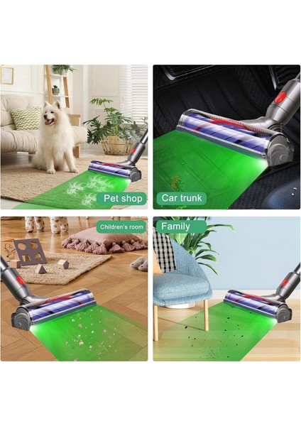 2pcs Elektrikli Süpürge Lazer Işıkları Gizli Evcil Hayvan Saçları Kediler Köpek Kürk Toz Ekran LED Lamba Usb+Pil Universal Vakum Parçaları (Yurt Dışından) fiyatları