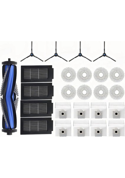 Ecovacs Için T50 Pro Omni / T50PRO / T50 Omni Robot Vakum Ana Yan Fırçalar Mopa Kumaşları Hepa Filtreler Toz Torbaları Aksesuarlar (Yurt Dışından)