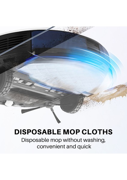 90 Pcs Ecovacs Deebot Ozmo T8 Vakum Süpürge Paspas Kumaşları Moping Pedler Yedek Parçalar (Yurt Dışından) modelleri