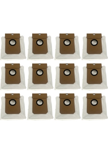 12PCS Viomi Alpha 3 Pro / Haier Için Toz Çantası / Haier 11 Robot Vakum Temizleyici Dokunmayan Çöp Torbaları Değiştirme Aksesuarları (Yurt Dışından)