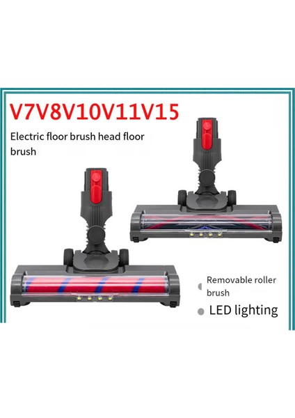 Motorlu Zemin Fırçası Kafa Alet Aksesuarları Dyson V8 V7 V7 V10 V11 V15 Vakum Süpürge Silindir Başlı Fırça Parçaları, B (Yurt Dışından) fiyatları
