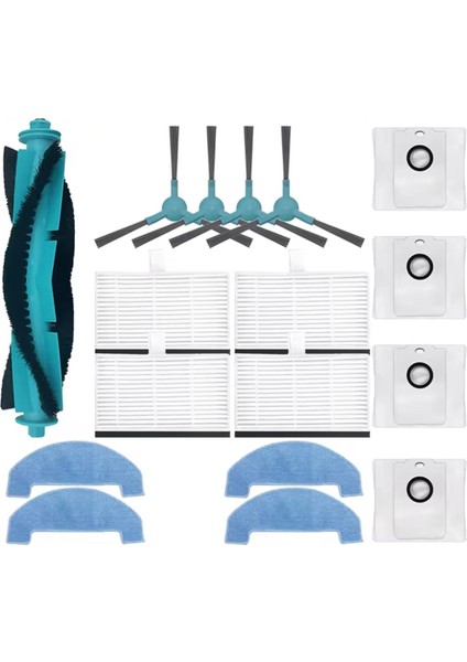 Ana Yan Fırça Hepa Filtre Mops Conga 2499 Ultra Ev Gelişmiş / Atvel Smartgyro R80 Vakum Süpürge (Yurt Dışından)