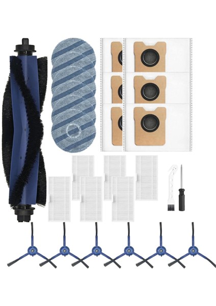 Eufy Omni C20 Robot Vakumları Için Aksesuarlar Parçalar Ana Yan Fırça Hepa Filtre Mop Bez Toz Çantaları (Yurt Dışından)