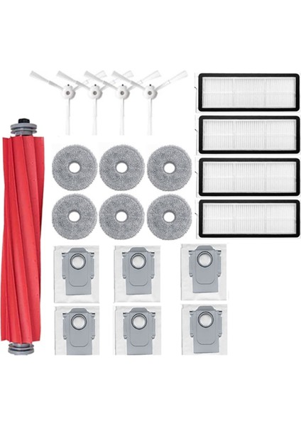 21PCS Roborock Q Revo Maxv / Roborock P10 Pro Robot Vakumları Ana Yan Fırça Filtresi Paspas Bezleri Toz Torbası Için Parçayı Değiştirin (Yurt Dışından)