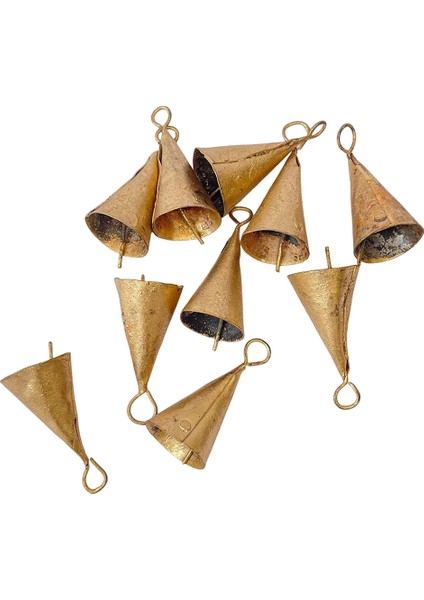 10 Adet Vintage Asılı Çanlar Noel Dekorasyonları Ev Dekoru Için Çan, Inek Çanları Ip Tarzı C ile Dekorasyon (Yurt Dışından) modelleri