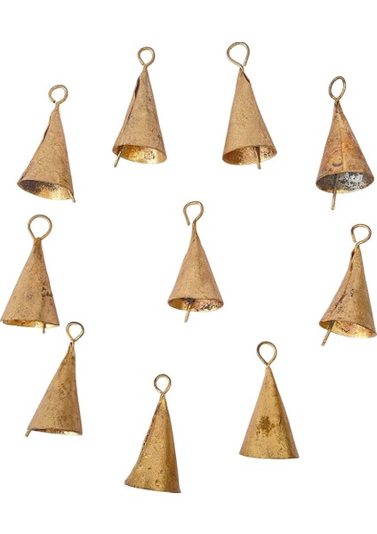 10 Adet Vintage Asılı Çanlar Noel Dekorasyonları Ev Dekoru Için Çan, Inek Çanları Ip Tarzı C ile Dekorasyon (Yurt Dışından) fırsatları