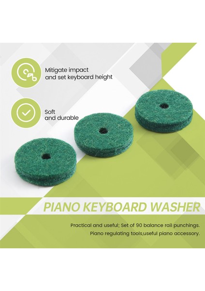 90PCS Piyano Klavye Yıkayıcı Piyano Keçe Dengesi Keçe Dengesi Demiryolu Çıkarmaları Yıkamaklar Onarım Parçaları Yararlı Piyano Ayarlama Aracı (Yurt Dışından) indirimleri