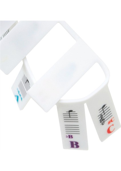 Piyano Not Çıkartma Düğmesi Şerit Silikon Renk Evrensel Çıkarılabilir Klavye Çıkartması (Pvc Kutusu) 61 Anahtar (Yurt Dışından) indirimleri