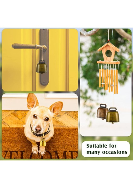 6 Adet Inek At Koyun Otlatma Küçük Pirinç Çan Çıtır Bakır (Yeşil Bronz, Kırmızı Bronz, Altın) (Yurt Dışından) modelleri