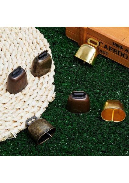 6 Adet Inek At Koyun Otlatma Küçük Pirinç Çan Çıtır Bakır (Yeşil Bronz, Kırmızı Bronz, Altın) (Yurt Dışından) fırsatları