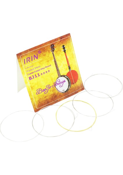 Irin 5pcs/set BJ11 Banjo String Paslanmaz Çelik Kaplı Bakır Alaşım Yarı (.009-.020) (Yurt Dışından) modelleri