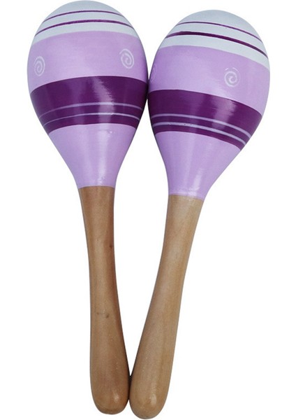 Maracas El Püküşülün Çalışmaları, Ahşap Rumba Shaker Müzik Ant Entumlukları Yetişkinler, 2 Set, Mor (Yurt Dışından)