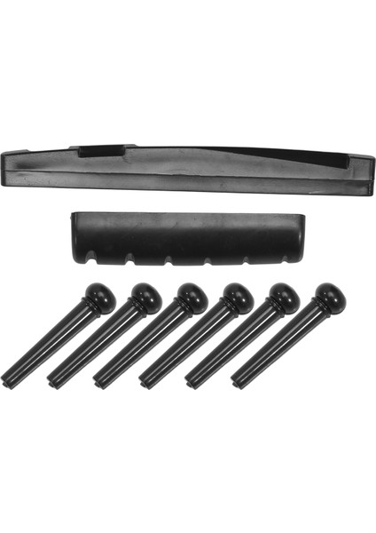 10 Set Gitar String Pegs Yedek Parçalar Akustik Gitar Köprüsü Pimleri Gitar Köprüsü Eyer Somun Kitleri Araçlar Siyah (Yurt Dışından) fiyatları