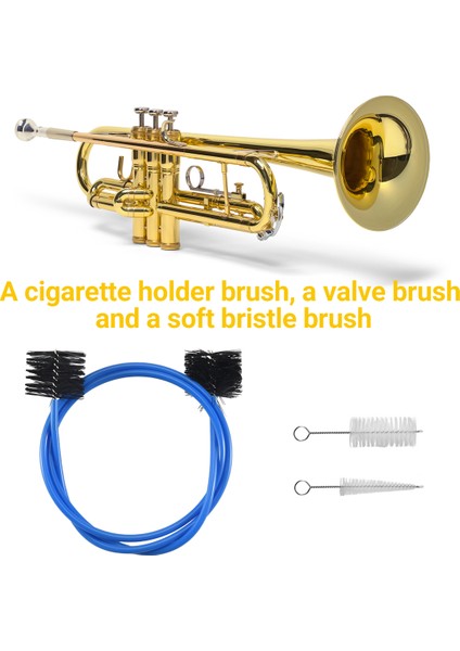 Trompet Trombon Pirinç Üfleme Nozul Temizleyici Valf Çubuğu Müzik Aleti Aksesuarı Için 3 Parçalı Set (Yurt Dışından) indirimleri