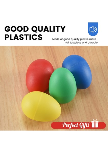 12 Adet Plastik Yumurta Çalkalayıcıları 4 Farklı Renkle Ayarlanmış, Perküsyon Müzikal Yumurta Maracas Çocuk Çocuk Oyuncakları (Yurt Dışından) fırsatları