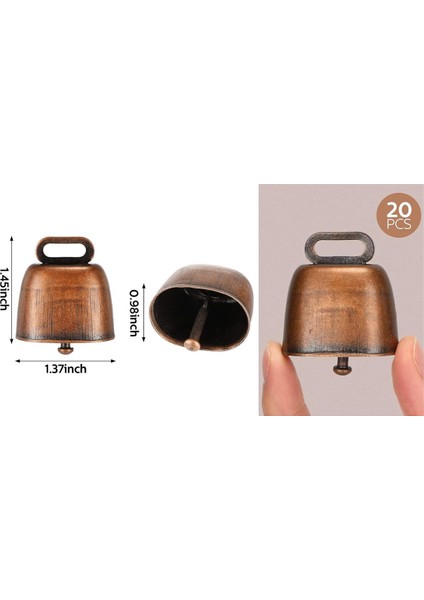 40PCS Inek Atı Koyun Otlatma Bakır Çanlar Sığır Keçi Çiftliği Hayvan Yüksek Bronz Çan Küçük Metal Inek Çan Küçük (Yurt Dışından) modelleri
