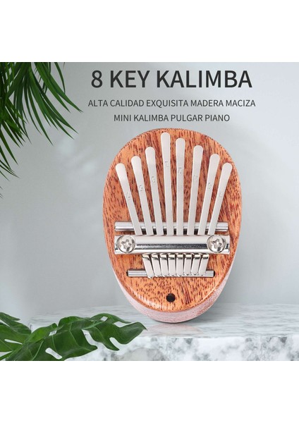 8 Anahtar Mini Kalimba Zarif Parmak Piyano Marimba Müzikal Iyi Aksesuar Kolye Hediyesi (Yurt Dışından) fiyatları