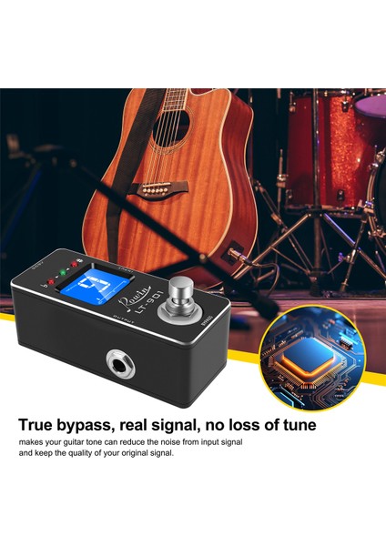 Rowin LT-901 Gitar Tuner Efekt Pedal Mini Kromatik True Bypass LCD Ekran Dijital Pedal Gitar Parçaları Aksesuarları (Yurt Dışından) indirimleri