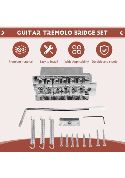 Fender Strat Squier Elektro Gitar Değiştirme, Gümüş Için Stratocaster Tremolo Köprüsü Için 52.5mm Gitar (Yurt Dışından) fırsatları