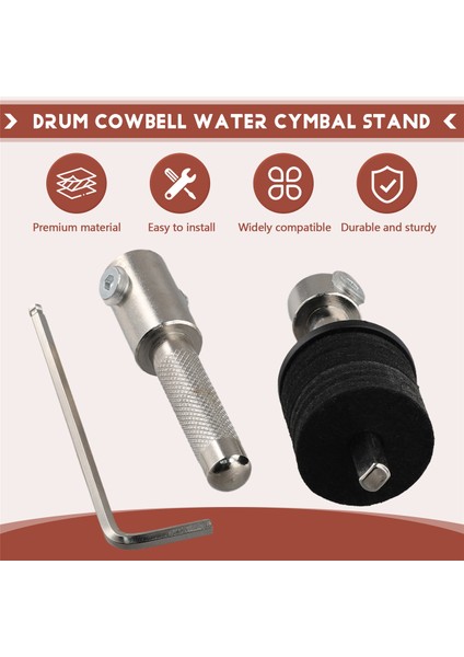 Drum Cowbell Su Zil Standı Kelepçesi Tutucu Aksesuarları Kol Bomu Perküsyon Aksesuarı Zil Yığını Olmadan (Yurt Dışından) fırsatları