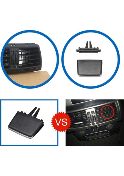 Bmw X5/x6 Hava Havalandırma Çıkışı Sekmesi Klipsi, Arka Sıra Temiz Hava Izgara Klipleri Bmw X5 E70 2006-2012, X6 E71 2008-2013 (Yurt Dışından) modelleri