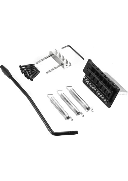 52.5mm Vintage Elektro Gitar Tek Rocker Köprüsü Tremolo Sistemi Kuyruk Yayını Köprüsü St, Siyah (Yurt Dışından)