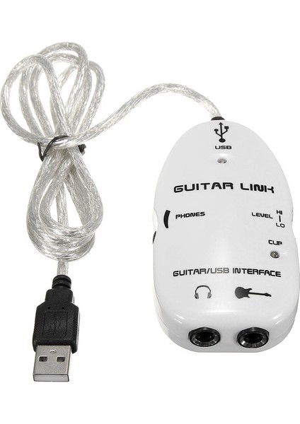 6.3mm Jack - USB Gitar Bağlantı Kablosu Adaptör Gitardan Pc Gitar Kayıt Oynatma Gitar Efektleri Kablosu USB Gitar Adaptörü (Yurt Dışından) fiyatları