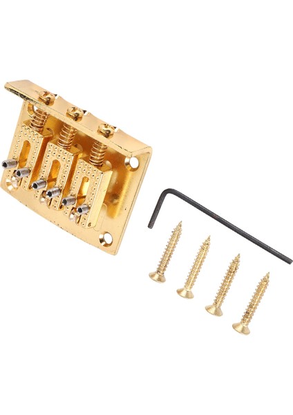 3 String Guitar Ball String Köprü Çekme Ip Strip Sert Tail Gitar Köprüsü Tail 3 String Gitar Yedek Altın (Yurt Dışından) fiyatları