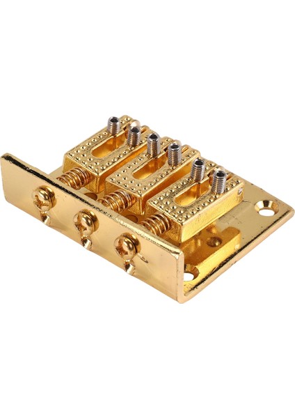 3 String Guitar Ball String Köprü Çekme Ip Strip Sert Tail Gitar Köprüsü Tail 3 String Gitar Yedek Altın (Yurt Dışından) fırsatları