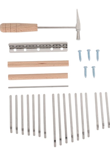 17KEYS Kalimba Dıy Kiti Thum Piyano Yedek Parçaları Keybrelikli Tuning Hammer Kit Kalimba Aksesuarları (Yurt Dışından) fiyatları