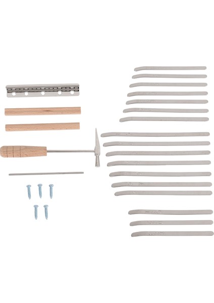 17KEYS Kalimba Dıy Kiti Thum Piyano Yedek Parçaları Keybrelikli Tuning Hammer Kit Kalimba Aksesuarları (Yurt Dışından) modelleri
