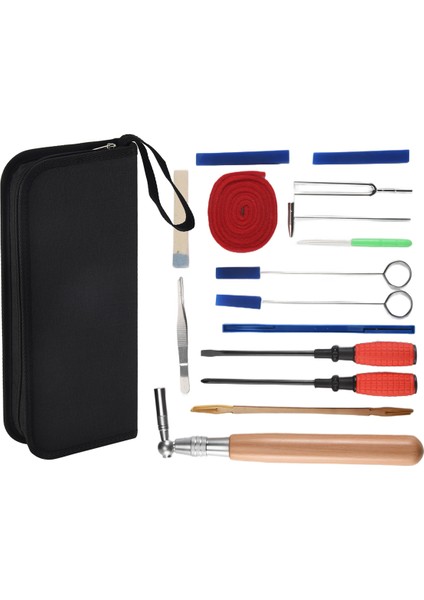 Piyano Ayarlama Kiti 16PCS Profesyonel Piyano Tuner Araçları Set Anahtarı Hammer Sessiz Çatal Çağrı Kemer Kemer Klipsi (Yurt Dışından) fiyatları