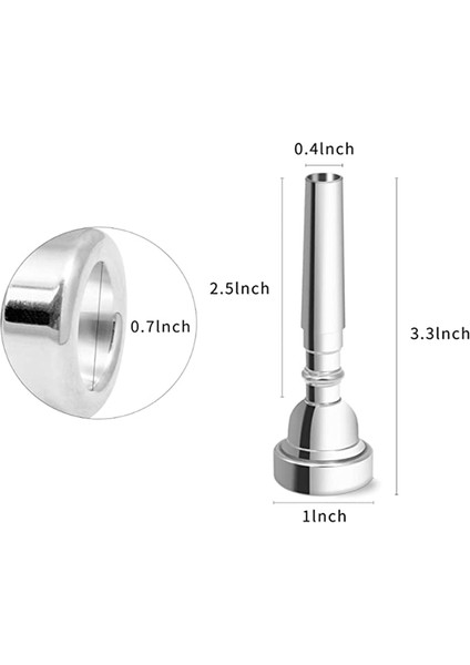3c Boynuz Ağızlık Pirinç Boynuz Ağızlık Gümüş Kaplama Boynuz Ağızlık (Yurt Dışından) fiyatları