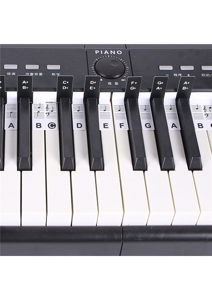 2 Pcs 88 Tuşlar Çıkarılabilir Piyano Anahtar Etiketleri Piyano Klavye Çıkartmaları Piyano Notlar Yeni Başlayanlar Için Işaretçi Öğrenciler Çok Molor (Yurt Dışından) modelleri